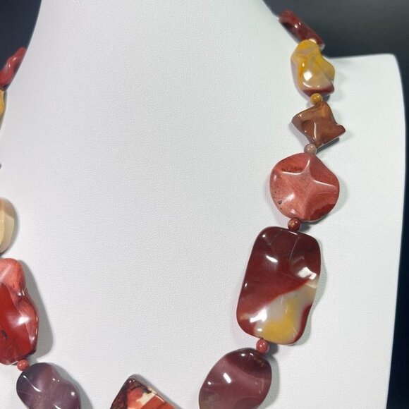 Jay King DTR Mookaite Jasper Necklace Silver 925 Hook Clasp Multi-Shaped Beads - Picture 6 of 16